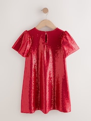Red Sparkle Dress (3-16yrs) - Image 5 of 8