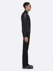 AllSaints Black Trent Bomber Jacket - Image 5 of 8