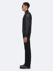 AllSaints Black Trent Bomber Jacket - Image 7 of 8