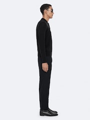 AllSaints Black Parker Polo Shirt - Image 5 of 8