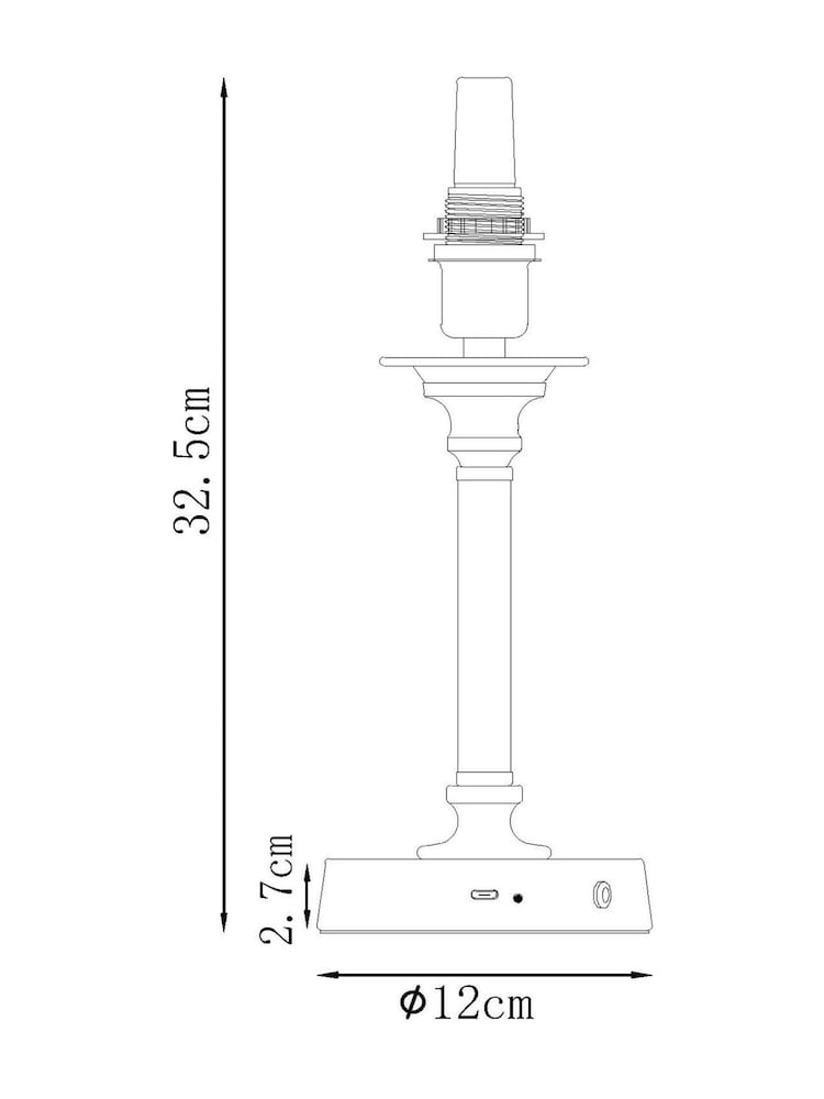 Brass Clarendon Table Lamp Base - Image 7 of 7