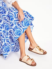 Boden Natural Alberta Footbed Sandals - Image 1 of 5