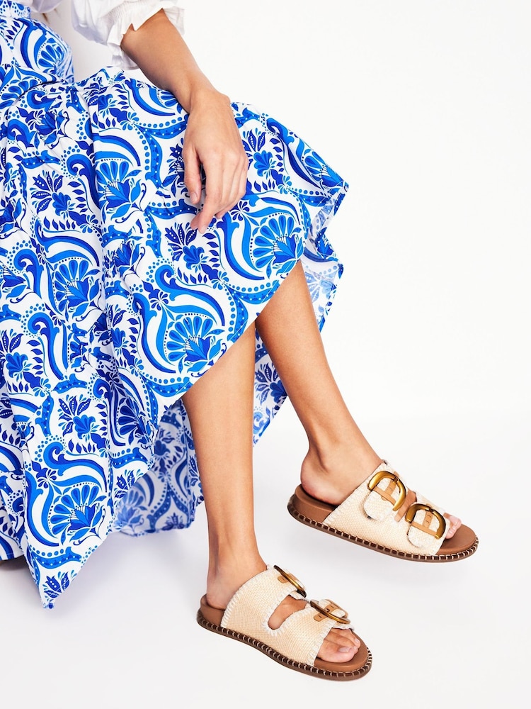 Boden Natural Alberta Footbed Sandals - Image 1 of 5