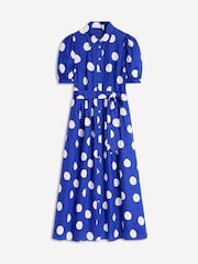 Boden Blue Alexa Linen Maxi Shirt Dress - Image 8 of 8