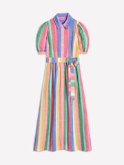 Boden Blue Alexa Linen Maxi Shirt Dress - Image 9 of 9