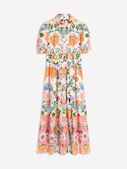 Boden Cream Alexa Maxi 100% Cotton Shirt Dress - Image 5 of 5