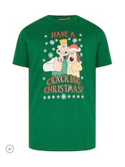 BadRhino Big & Tall Wallace & Gromit Christmas T-Shirt - Bild 5 von 6