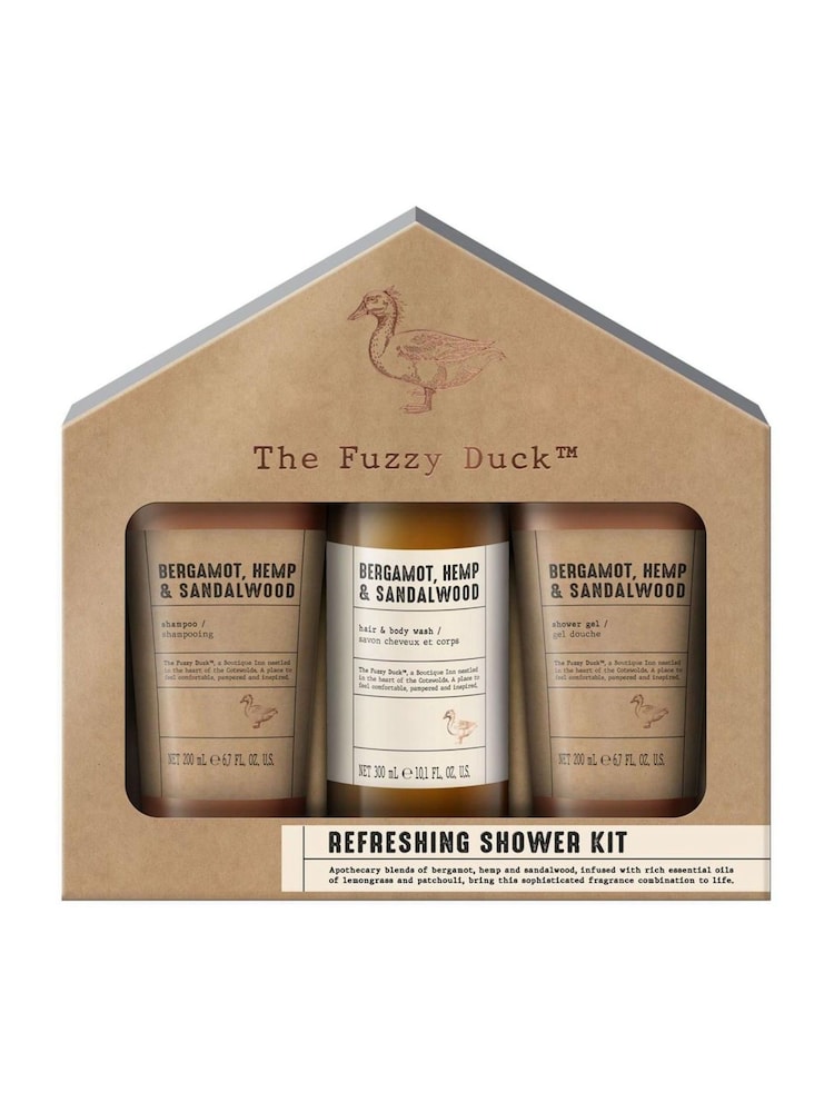 Baylis & Harding Bergamot, Hemp Sandalwood Refreshing Shower Kit Gift Set - Image 1 of 1 Baylis & Harding Bergamot, Hemp Sandalwood Refreshing Shower Kit Gift Set - Image 1 of 1