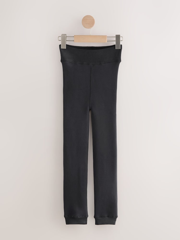 Black ThermoGen Maximum Warmth Fleece Lined Thermal Seamfree Leggings - Image 1 of 3