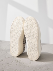 Snake Signature Leather Chunky Wedge Platform Trainers - Image 5 of 6