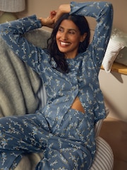 بيجاما بنقشة زهور مخرمة من Laura Ashley - صورة 2 من 11
