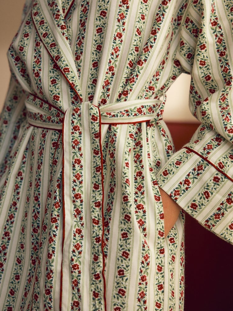 Haut Femme Laura Ashley - Coton Rayé Vert Et Blanc - Taille 10/36 - Manches Longues - Neuf