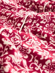 Laura Ashley Red Yuletide Cosy Button Through Pyjamas - Image 11 of 13