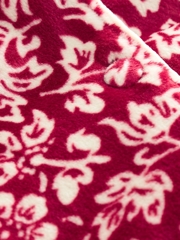 Laura Ashley Red Yuletide Cosy Button Through Pyjamas - Image 13 of 13