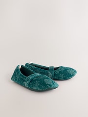 Laura Ashley Emerald Mary Jane Slippers - Image 4 of 8