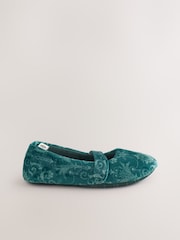 Laura Ashley Emerald Mary Jane Slippers - Image 5 of 8