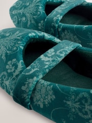 Laura Ashley Emerald Mary Jane Slippers - Image 6 of 8