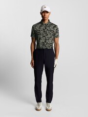 Lyle & Scott Black Golf Floral Polo Shirt - Image 3 of 6