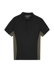 Lyle & Scott Black Golf Colourblock Polo Shirt - Image 5 of 6