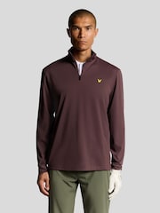 Lyle & Scott Red Golf Course Midlayer Jumper - Image 1 of 6
