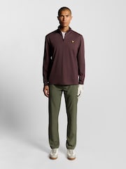 Lyle & Scott Red Golf Course Midlayer Jumper - Image 3 of 6