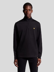 Lyle & Scott Black Golf Course Midlayer Jumper - Image 1 of 6