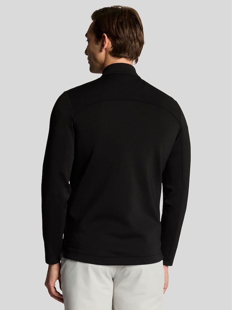 Lyle & Scott Black Hybrid Quilted Full Zip Jacket - Image 2 of 5