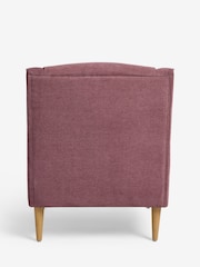 Fine Chenille Mulberry Purple Prescott Armchair - Image 6 of 8