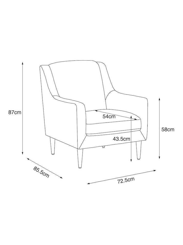 Fine Chenille Mulberry Purple Prescott Armchair - Image 8 of 8 Fine Chenille Mulberry Purple Prescott Armchair - Image 8 of 8