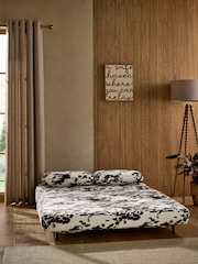 Alaska Faux Fur Cow Print Palma Double Sofa Bed - Image 6 of 9