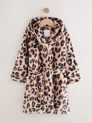 Animal Print Fleece Dressing Gown (9mths-16yrs) - Image 1 of 1
