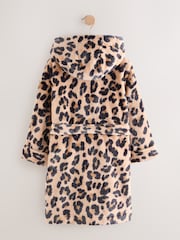 Animal Print Fleece Dressing Gown (9mths-16yrs) - Image 2 of 4