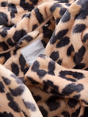 Animal Print Fleece Dressing Gown (9mths-16yrs) - Image 3 of 4