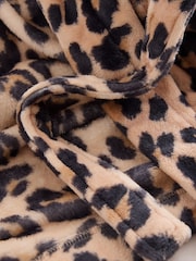 Animal Print Fleece Dressing Gown (9mths-16yrs) - Image 4 of 4