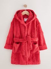 Red Bow Fleece Dressing Gown (9mths-16yrs) - Image 4 of 7