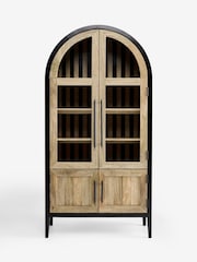 Rockett St George Black and Natural Striped Cabinet - Image 9 of 11