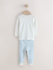 Blue/Ecru Dog Snuggle Pyjamas 3 Pack (9mths-6yrs) - Image 3 of 7