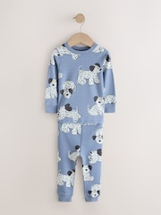 Blue/Ecru Dog Snuggle Pyjamas 3 Pack (9mths-6yrs) - Image 9 of 12