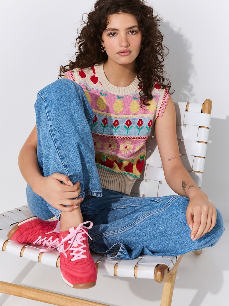 Multi Fruit Knitted Tank with Cotton - Image 4 of 7