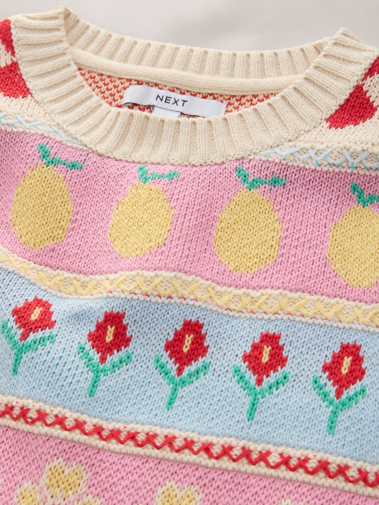 Multi Fruit Knitted Tank with Cotton - Image 6 of 7