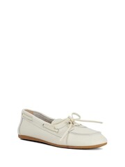 Dune London White Gala Boat Shoes - Image 2 of 5