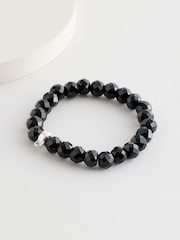 Thomas Sabo Black Charm Club Bead Bracelet Obsidian Oval - Image 1 of 1