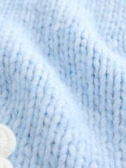 Blue Pale Floral Print Soft Touch Cardigan - Image 8 of 8