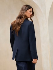 Lipsy Navy Relaxed Blazer - Image 5 of 5