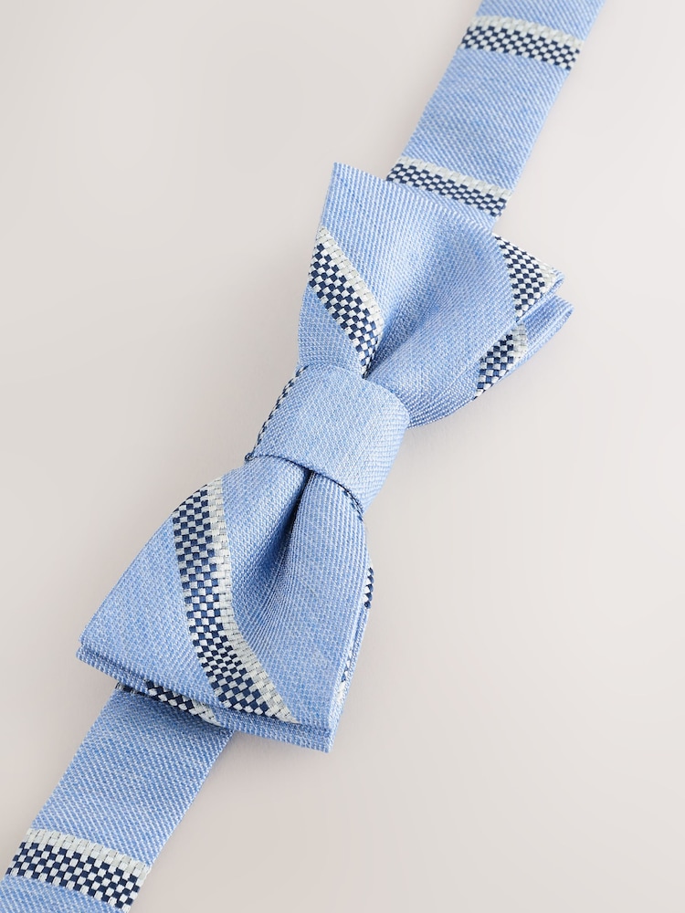 Blue Stripe Bow Tie (3-16yrs) - Image 1 of 3