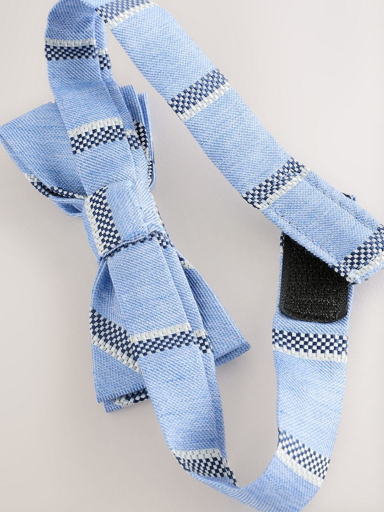 Blue Stripe Bow Tie (3-16yrs) - Image 2 of 3