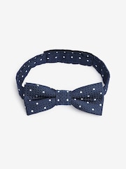 Navy Dotted Bow Tie (3-16yrs) - Image 1 of 3