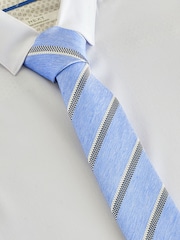 Blue Tripe Tie (3-16yrs) - Image 1 of 4