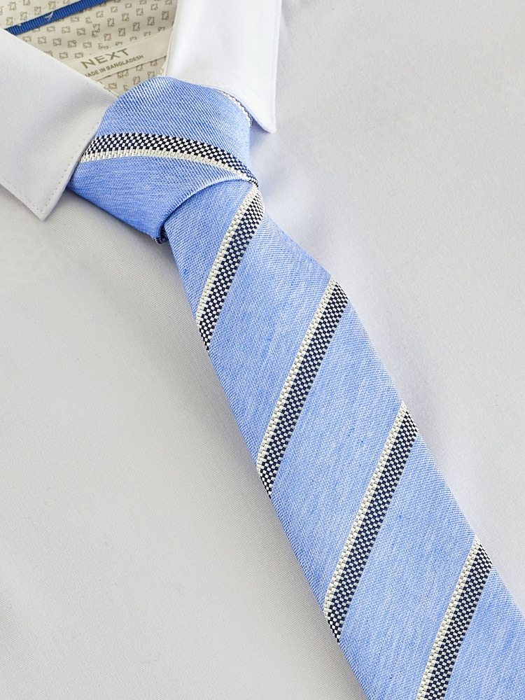 Blue Tripe Tie (3-16yrs) - Image 1 of 4