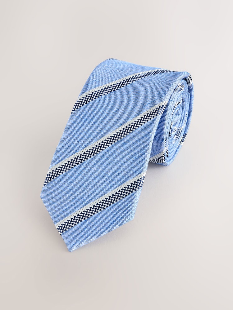 Blue Tripe Tie (3-16yrs) - Image 2 of 4